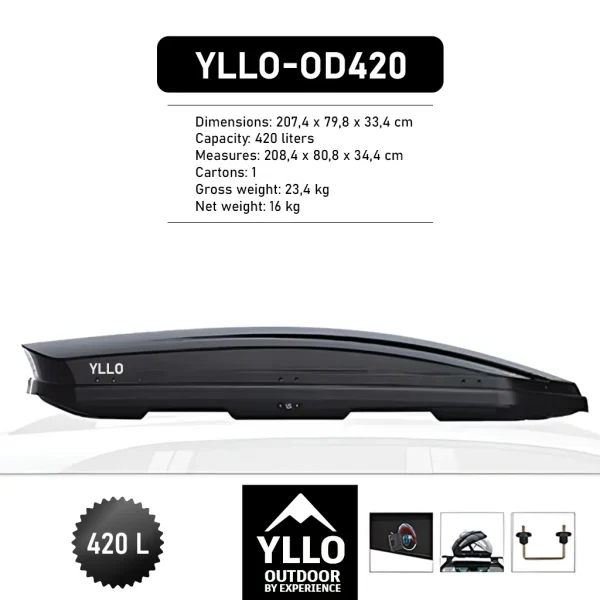Rooftop Box – YLLO Outdoor 420 | YLLO.MK